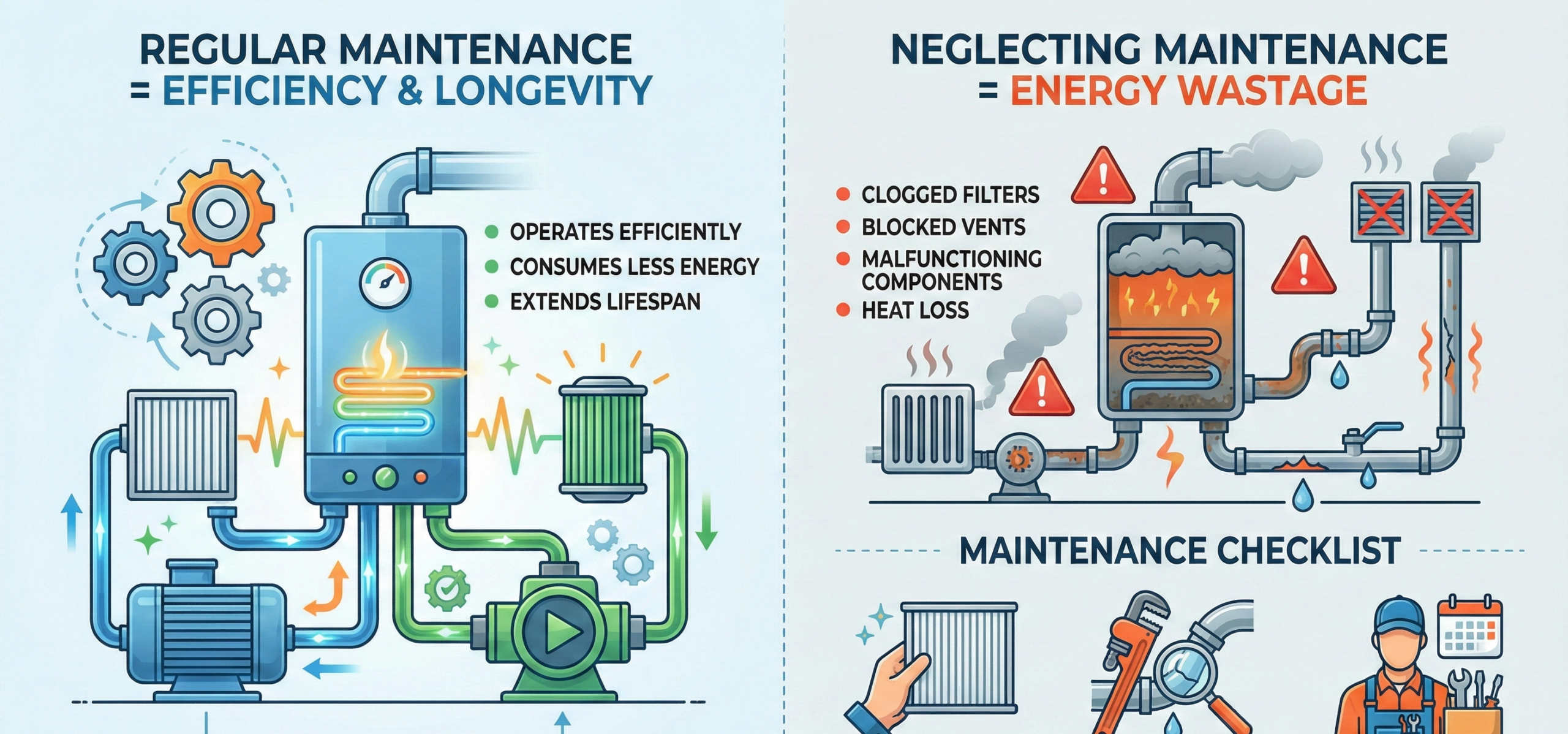 saving energy heating systems